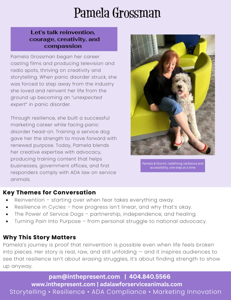 Pamela Grossman Media One Sheet